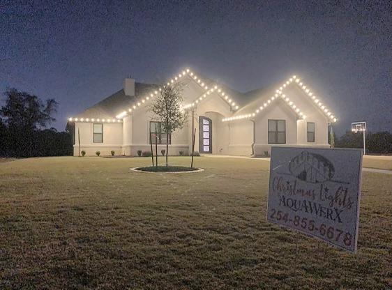 Christmas light installation