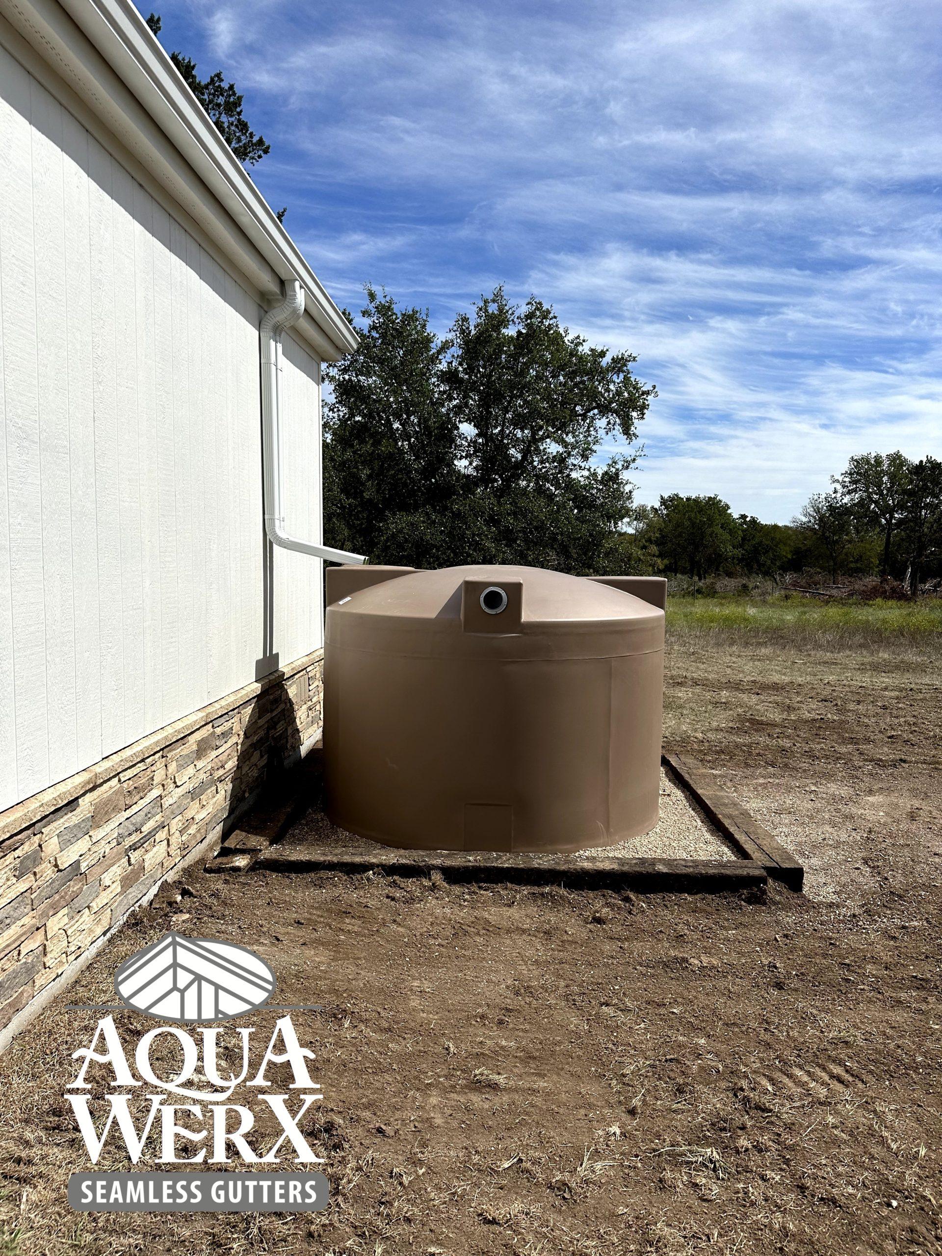 Rainwater Tanks Installation in Texas - Aquawerx Gutters