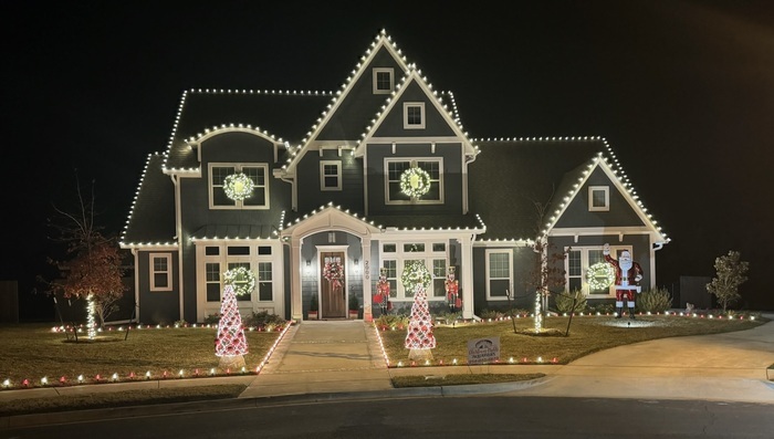 christmas light installation